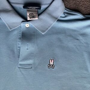 Vintage Psycho Bunny Blue Polo Shirt with Logo